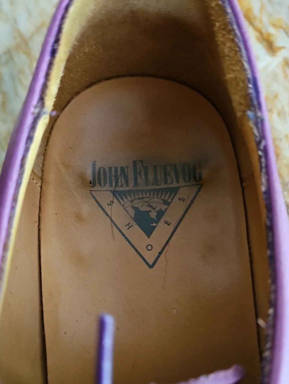 JOHN FLUEVOG Luciamo Purple Sleek Derby SHOE - 10
